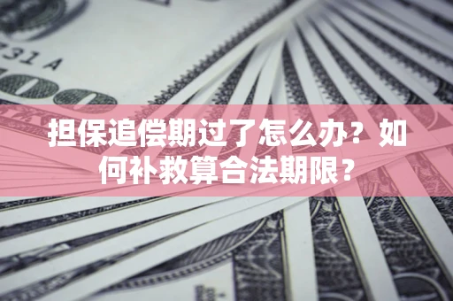 北京担保追偿期过了怎么办？如何补救算合法期限？