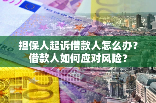 北京担保人起诉借款人怎么办？借款人如何应对风险？