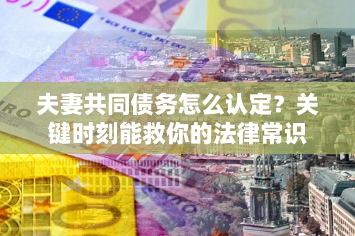 北京夫妻共同债务怎么认定？关键时刻能救你的法律常识