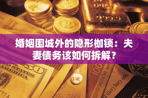 北京婚姻围城外的隐形枷锁：夫妻债务该如何拆解？